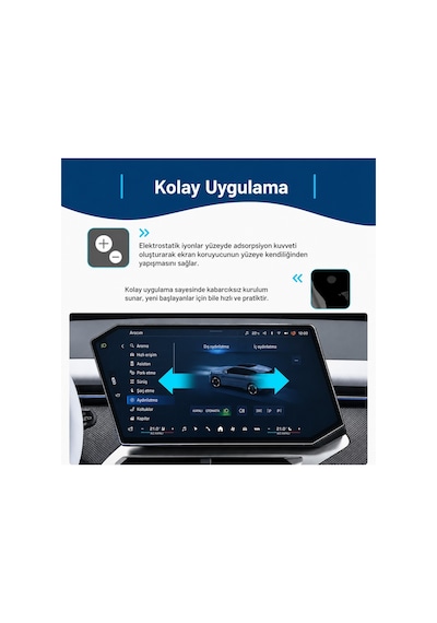 Bmw İx3 Uyumlu 2026 Model 17.9 İnç Multimedya Navigasyon 9h Nano Ekran Koruyucu