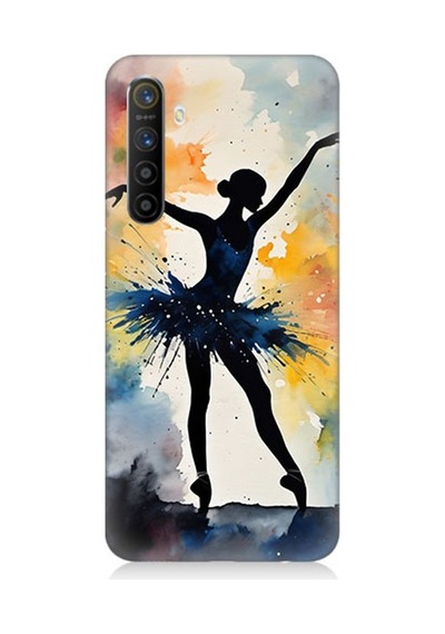 Realme Xt Uyumlu Dansın Büyülü Gölgesi Desenli Silikon Kılıf Çok Renkli