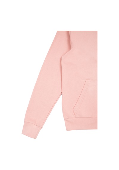 Beord Pembe Pamuk Kapüşonlu Fermuarlı Sweatshirt Bzt1-135