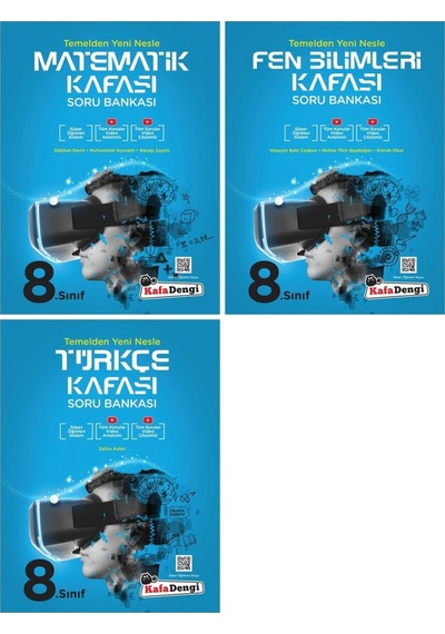 Lgs 8. Sınıf Soru Bankası Matematik Fen Ve Türkçe 3lü Set