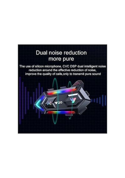Y20 Motor Kurye Kask Kulaklık Rgb Modlu Bluetooth Motosiklet Kulaklık 5.3 Bluetooth Interkom 86271330