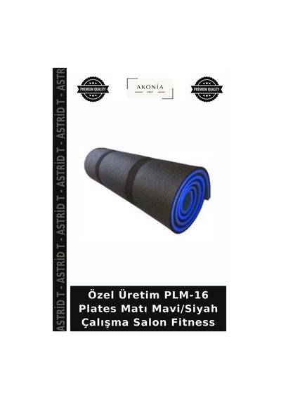 Özel Üretim Plm-16 Plates Matı Mavi/siyah Çalışma Salon Fitness Mavi - Siyah