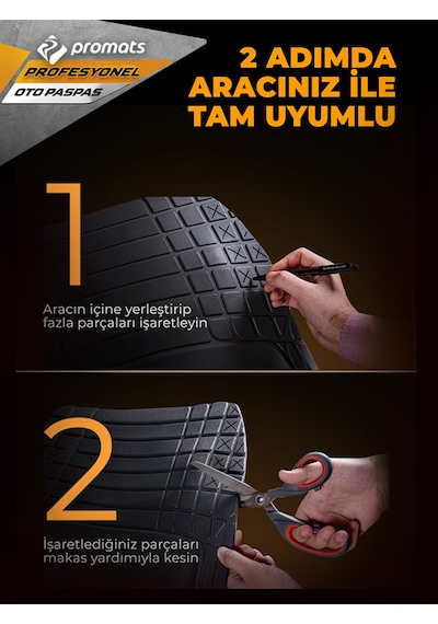 Dacia Duster 2010-2017  Model ve Sonrası Uyumlu Oto Paspas 4D   Profesyonel (Bej)