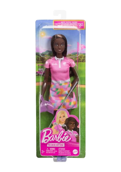Barbie Golf Oyuncusu, Esmer, Moda Bebek, Pembe Golf Kıyafeti, Giy