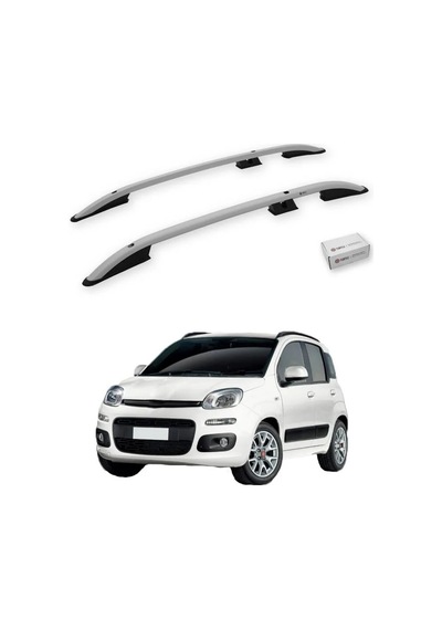 Turtle Fiat Panda 319 2012-2021 Tavan Çıtası Crown Gri