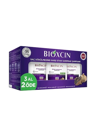 Bıoxcın Siyah Sarımsaklı Şampuan 3 Al 2 Öde