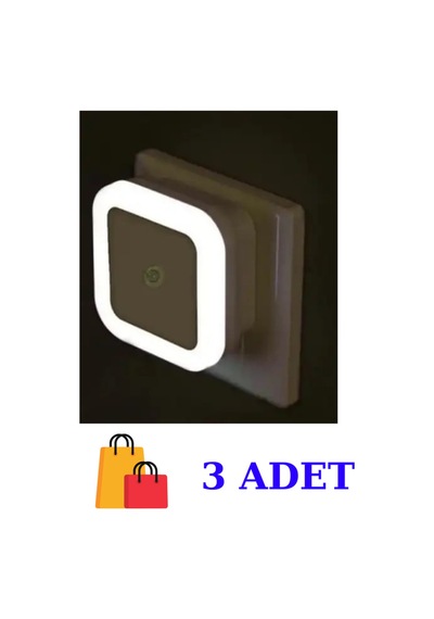 1w Fişli Fotoselli Gece Lambası Ct-9500 Beyaz Renk