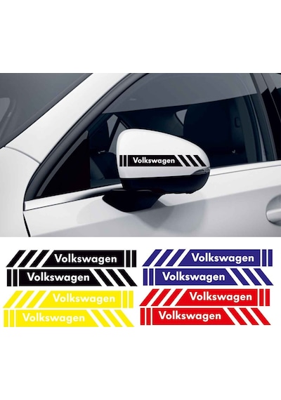 Volkswagen Cc Yan Dikiz Aynası Şerit Sticker Araca Özel