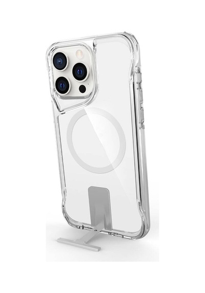 Apple Uyumlu iPhone 15 Pro Max Magsafe Şarj Özellikli T-max Standlı Kılıf-renksiz Renksiz Renksiz