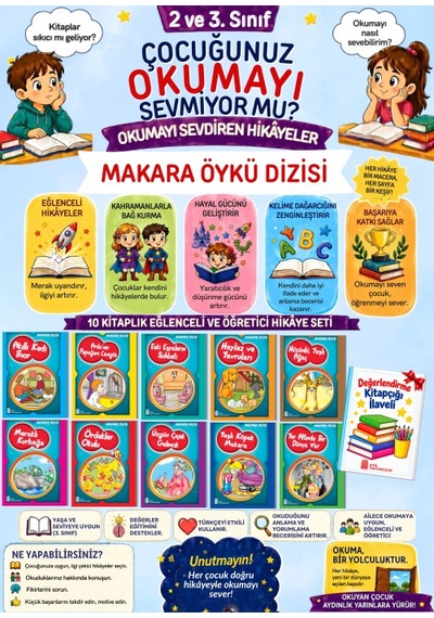 3.sınıf Düzeyinde Öğretmen Tavsiyeli Hikaye Seti