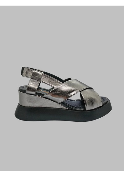 Albini A-24y101411 Kadın Deri Sandalet PLATİN