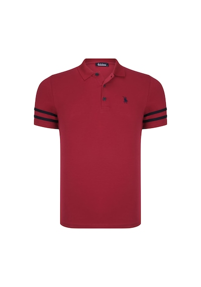 T8585 Dewberry Erkek T-shırt-koyu Bordo Koyu Bordo