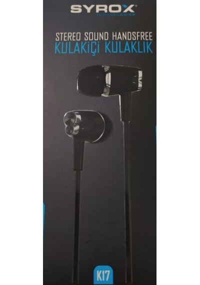 Syrox K17 Stereo Kulak İçi Kulaklık