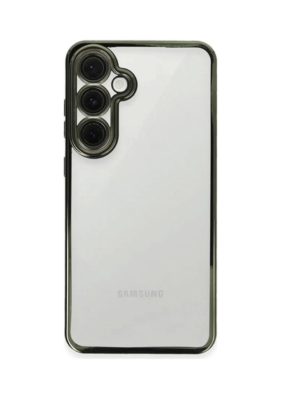 Samsung Galaxy S24 Fe Uyumlu Kılıf Lensli Silikon - Yeşil