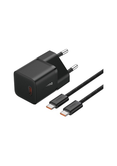 Baseus  Mini 1c 20w Ab Gan5 Hızlı Şarj Cihazı Siyah