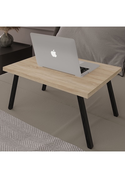 Asra Trend Katlanır Laptop Çalışma Masası LAPTOPMASA01 %100 MDF Yatak Sehpası Sonoma