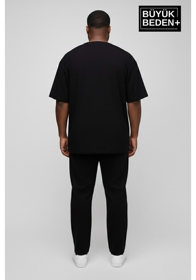 Superlife Büyük Beden Erkek Basic Tişört Pamuklu Düz T-shirt 3xl-6xl Spr26bts510 Siyah Superlife Büyük Beden Erkek Basic Tişört Pamuklu Düz T-shirt 3xl-6xl Spr26bts510 Siyah
