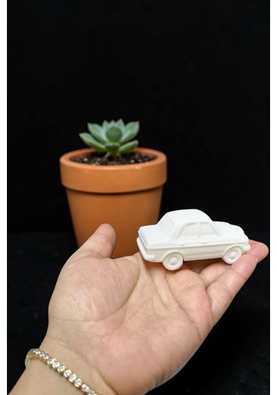 4'lü Merelez Araba Boyama Seti - Plastik Eğitici Figür Boya + Fırça Hediyeli