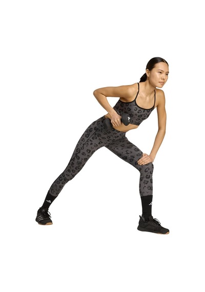Adidas Gri Kadın Sporcu Sütyeni Aer Ls Bra Aop Jn2662