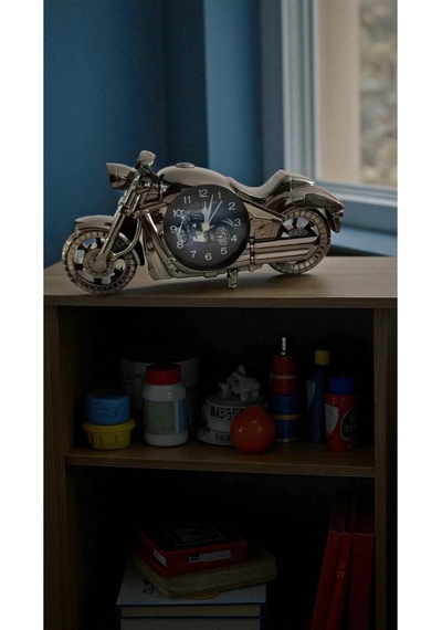 Motorbisiklet Görünümlü Çalar Saat Çok Renkli