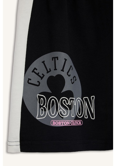 Defacto Nba Boston Celtıcs Lisanslı Standart Fıt Elastik Bel Sporcu Kısa Paça Siyah Şort H9578ax26hsbk81 Siyah-bk81