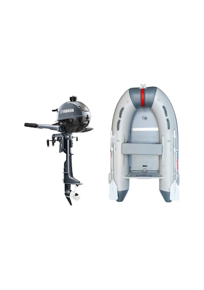 Marinport 2.30 Ahşap Taban Şişme Bot + Yamaha 2.5 Hp Deniz Motoru