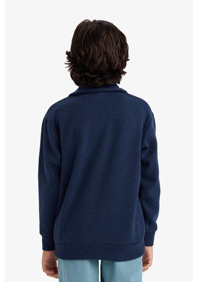 Defacto Erkek Çocuk Apaş Yaka Sweatshirt G3672a825cwnv256 Lacivert-nv256