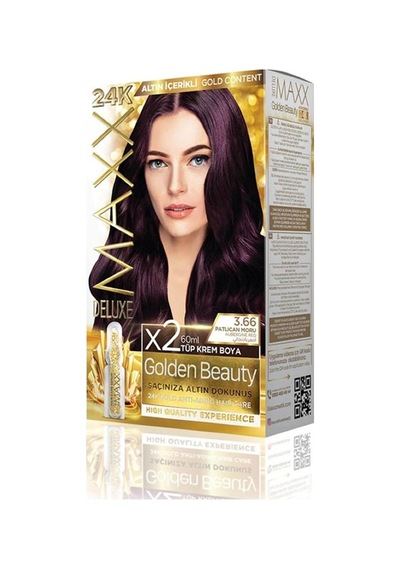 Maxx DeluxeSet Boya Golden Altın İçerikli3.66 Patlıcan Moru