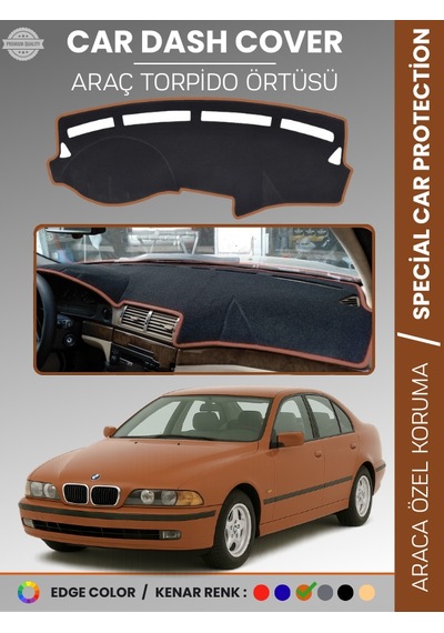 Bmw E39 2006-2010 Torpido Örtüsü Ön Göğüs Koruma Torpido Koruma Araca Özel Kaymaz Kolay Montaj - 461 Stiloto