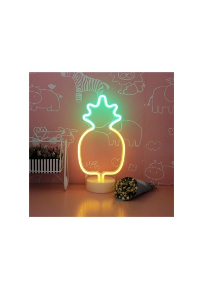 Dgc Avm Dekoratif Ananaslı Neon Led Masa Ve Gece Lambası Hediyelik Lamba Belirtilmemiş