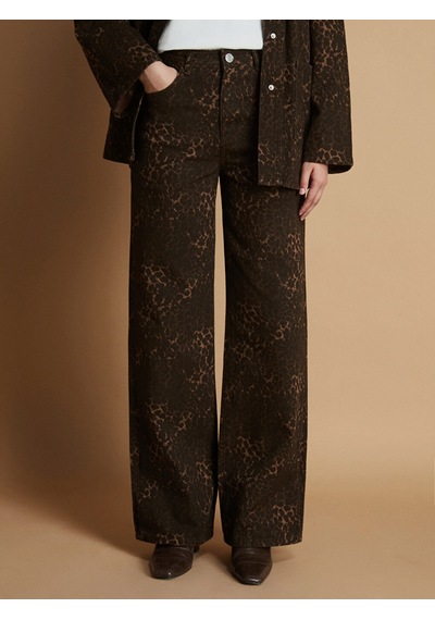 Lcw Modest Kahverengi Straight Fit Kadın Jean Pantolon