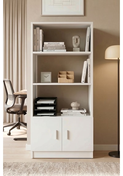 Yurudesign Vario D Ofis Kitaplık Beyaz VO4-W