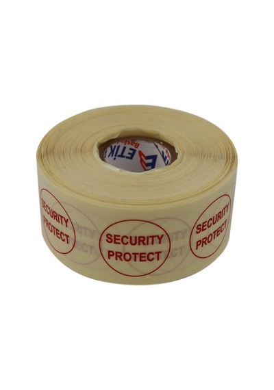 Al Hızlı Al Pp Şeffaf Security Protect Güvenlik Koruma Etiketi 30mm Çap 1000 Adet