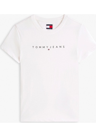 Tommy Hilfiger Tjw Dar Kesim Lineer Kadın Beyaz T-shirt Dw0dw18398ybl