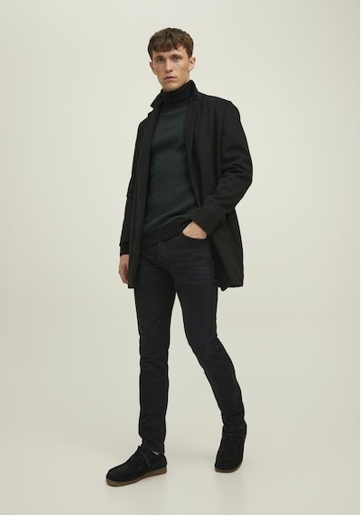 Jack & Jones Tim 789 Slim Fit Jean 12202099 Black Denim Siyah
