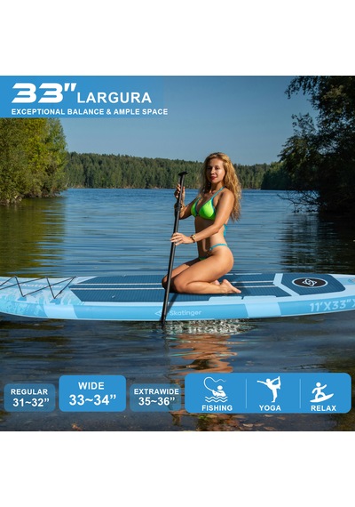 Kamera Aparatlı Stand Up Paddle Board 335x84x15 Cm Ölçülerinde Şişme Sörf Tahtası Full Set