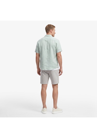 Nautica Erkek Yeşil Regular Fit Kısa Kollu Keten Gömlekdüzw65105t
