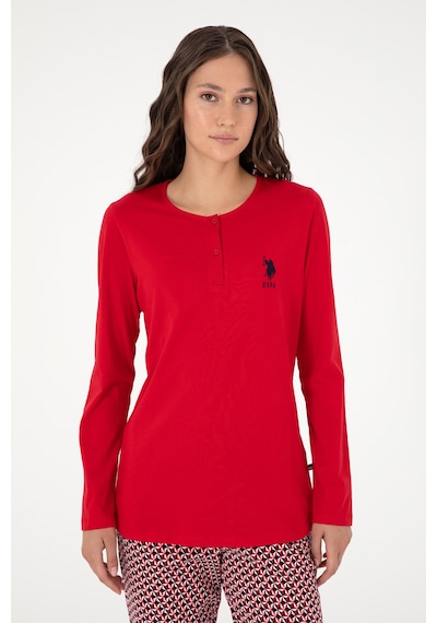 U.s. Polo Assn. Kadın Kırmızı Pijama Takım 50303405-vr030 Kırmızı
