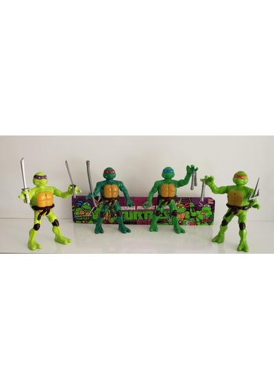 Ninja Kaplumbağalar Işıklı Figür 4 Lü Set Ninja Turtles