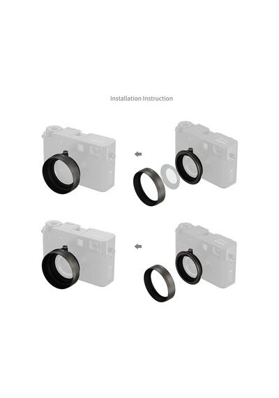 Smallrig - 5709 Fujifilm X-half Uyumlu Antrasit Parasoley