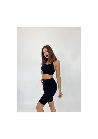 Butik İstanbul 13152 Fitilli Şort-siyah Si Yah