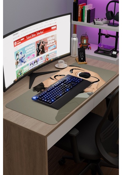 La Casa De Papel-profesör V2 90x40 Xxl Gaming Kauçuk Kaymaz Taban Mouse Pad Fare Altlığı