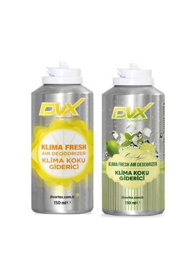 Divortex Cool Lime ve Limon Kokulu Klima Bombası 150 ML X 2 Ad.