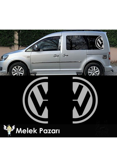 Volswagen Yarım Logo Yan Cam Oto Sticker