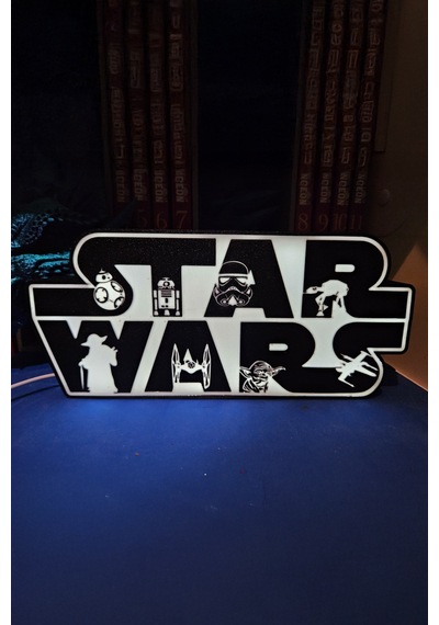 Star Wars Tasarımlı Gece Lambası Dekoratif Aydınlatma Çok Renkli