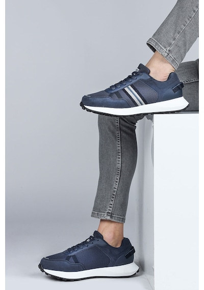 Jump 29052 Lacivert Erkek Sneaker Günlük Spor Ayakkabı Gri - Turuncu