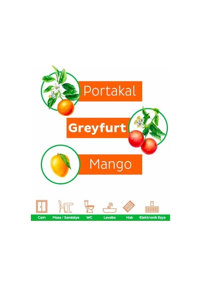 Puretex Puretex Yüzey Temizlik Havlusu Turuncu Meyveler 100 Yaprak