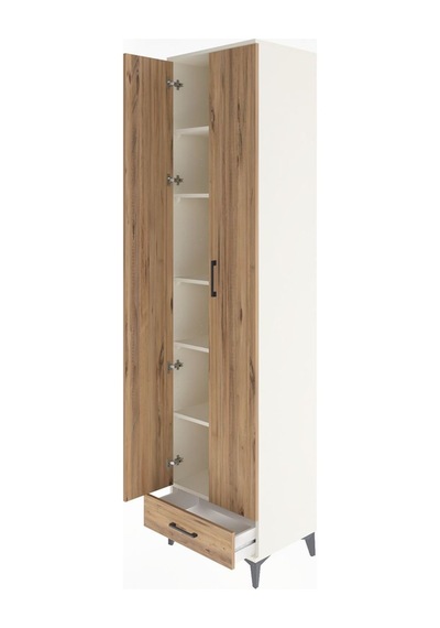 Hyperion Dolap 6 Raflı Tek Çekmeceli 2 Kapaklı 60x44x243 Ayta... Aytaşı Hyperion Dolap 6 Raflı Tek Çekmeceli 2 Kapaklı 60x44x243 Ayta... Aytaşı