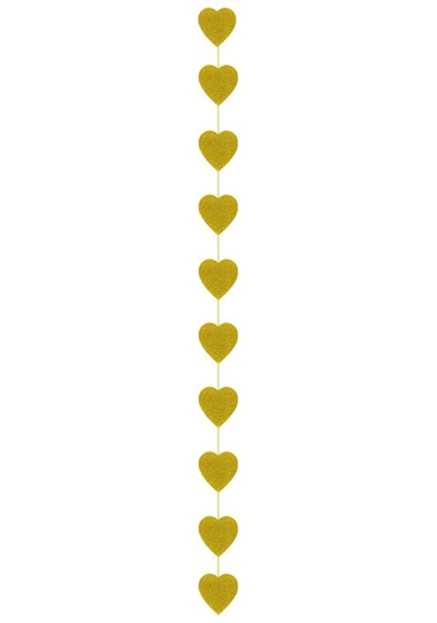 Sarkıt Süs Kalp Gold Ss001