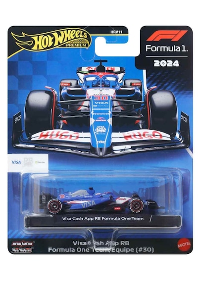 Hot Wheels Premium Formula 1 Yarış Arabası Visa Cash App Rb Formula One Team Mavi